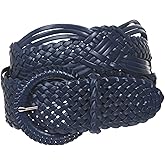 2" (50 mm) Genuine Leather Braided Woven Belt
