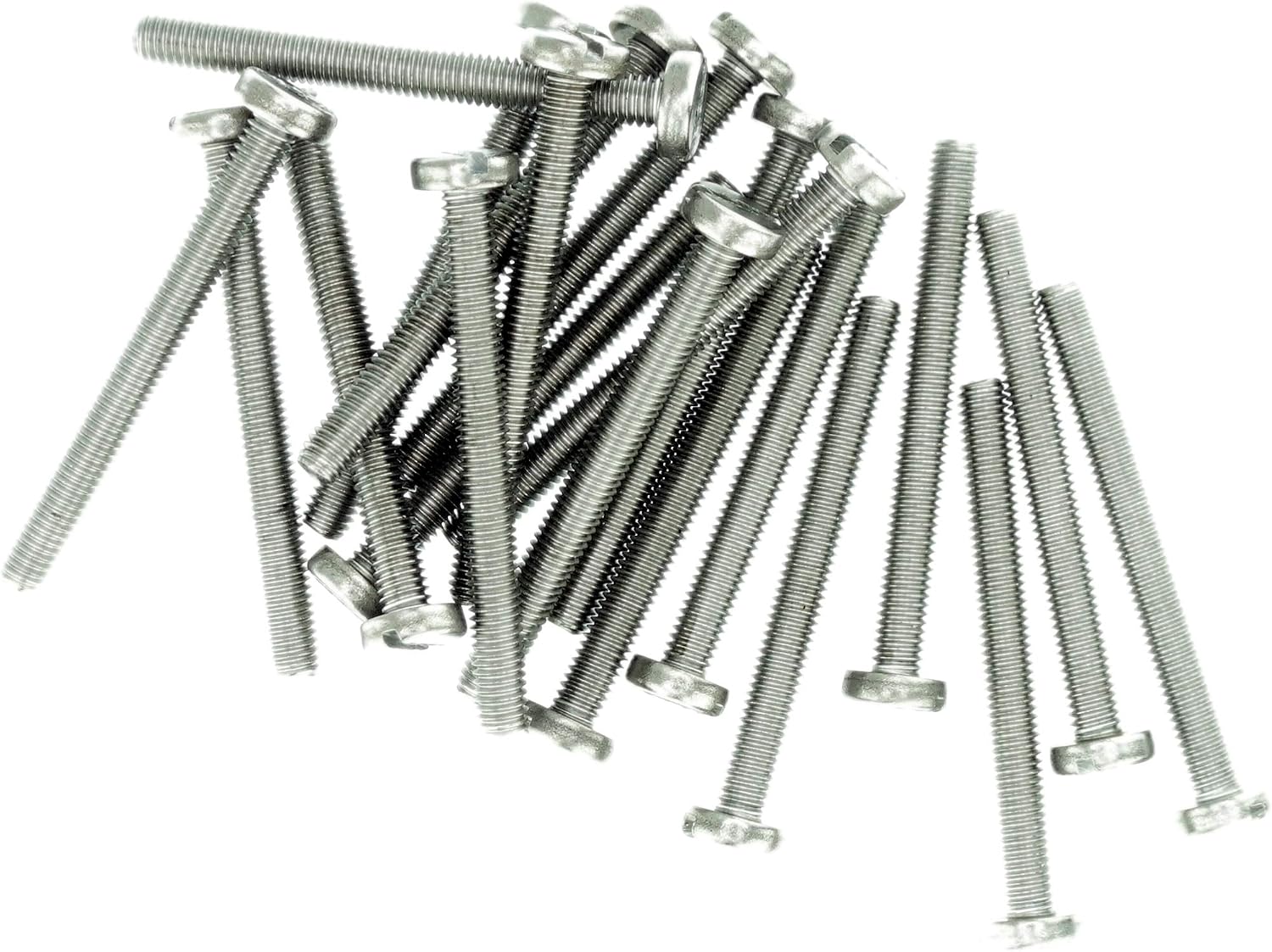 M6 (6mm x 45mm) Slot Pan Machine Screw (Bolt) - Stainless Steel (A2) (Pack of 20), M6x45 - A2 (20) - Image 3