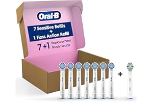 Oral-B Sensitive Gum Care Electric Toothbrush Replacement Brush Heads, 8 Count