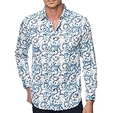 Robert Graham Mens Acosta Long Sleeve Woven Button Down Shirt