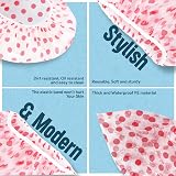 N Nimxy Pack of 4 Shower Caps Reusable Waterproof Elastic Band Dotted view 3