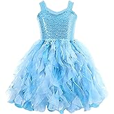 HB HBB MAGIC Tutu Sparkly Sequin Dress Girls Toddler Prom Birthday Party Formal Fancy Pink Dresses
