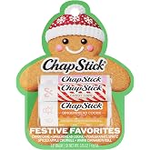 ChapStick Festive Favorites Holiday Flavored Lip Balm Gift Set, 5-Pack | 0.15 oz Each, Limited Edition Seasonal Stocking Stuffer, Assorted Flavors, with 24 Hour Moisture to Hydrate Dry, Chapped Lips