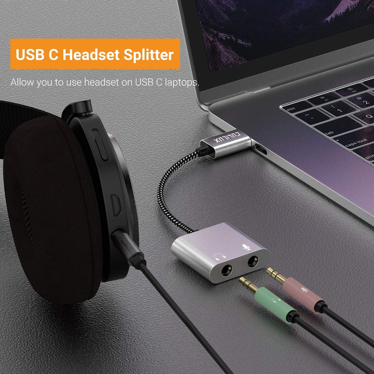 Cubilux USB C to TRS Microphone Headphone Splitter, Type C to 3.5mm Audio MIC Adapter, Compatible Google Pixel 10/9/8 Pro - Image 4