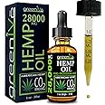 GreenIVe Hemp Drops 28,000mg Organically Grown Hemp Oil Drops Vegan Omegas Natural Potent Results