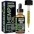 GreenIVe Hemp Drops 28,000mg Organically Grown Pure Hemp Oil Drops Vegan Omegas Natural Potent Results