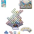 Multipurpose Go 50 Pcs Board Games for Kids & Adults Tetra Tower Balance Stacking Toys Perfect for Family Games, Parties, Travel