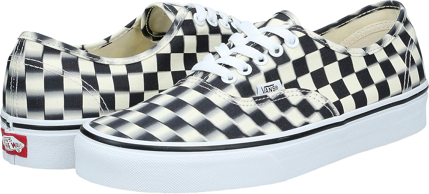 black and checkerboard vans