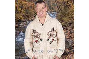 Mary Maxim Wolf Cardigan Knitting Kit for Adults - Worn by Ryan Gosling in the Movie Project Hail Mary - Knit Kit Includes Pa