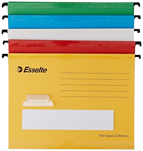 Esselte 93042 Classic A4 Vertical Suspension Files - Assorted Colours ...