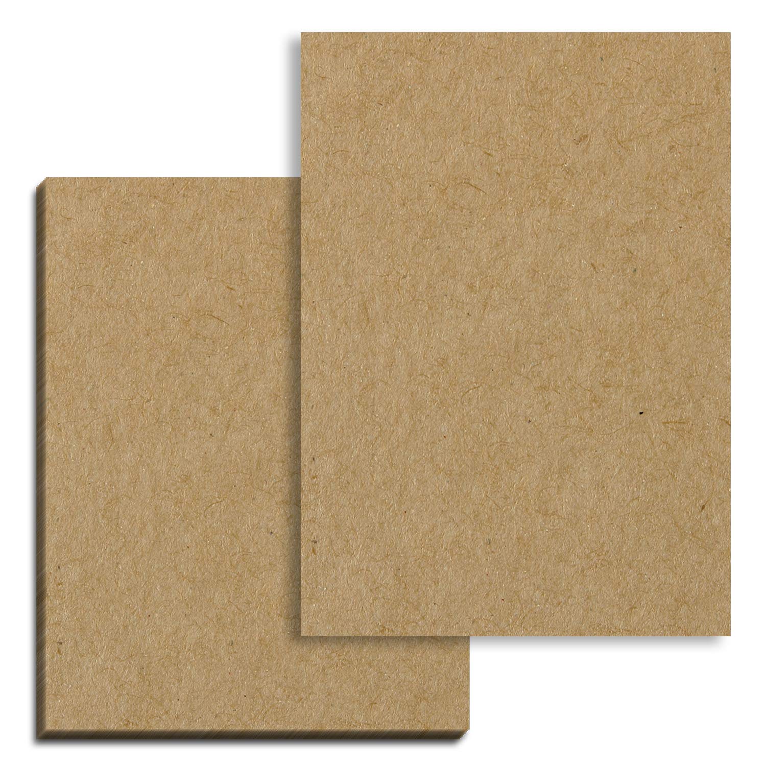 50 Sheets, Brown Kraft Paper Card A4 - 200gsm