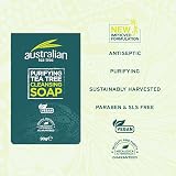 Australian Tea Tree Soap Bar 90g Natural Vegan Cruelty Free Paraben SLS Free view 4