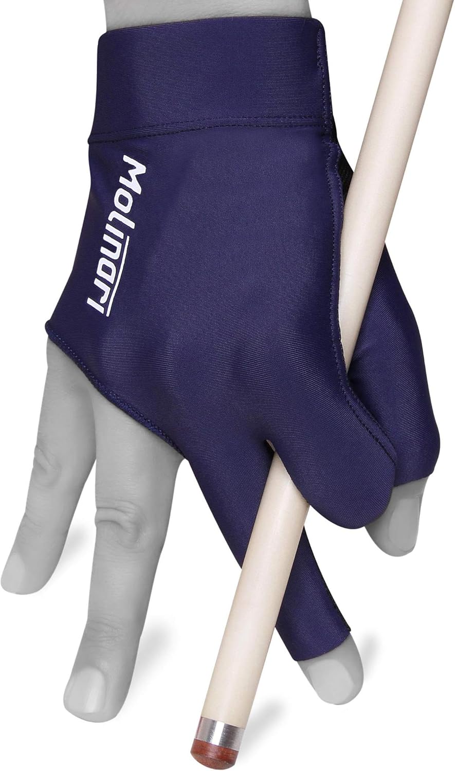Molinari Billiard Glove for Right Hand (Dark Blue