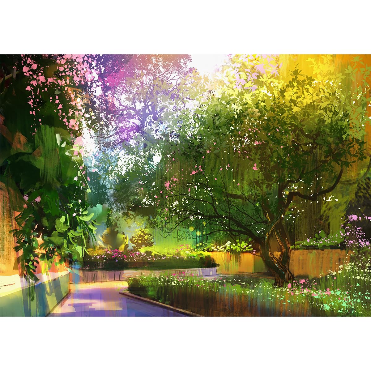 MISITU Mini Jigsaw Puzzle 1000 Pieces for Adults and Children - Garden - Difficult Challenging Small Jigsaw Puzzle for Adults 15 x 10.2 Inch โ image 1