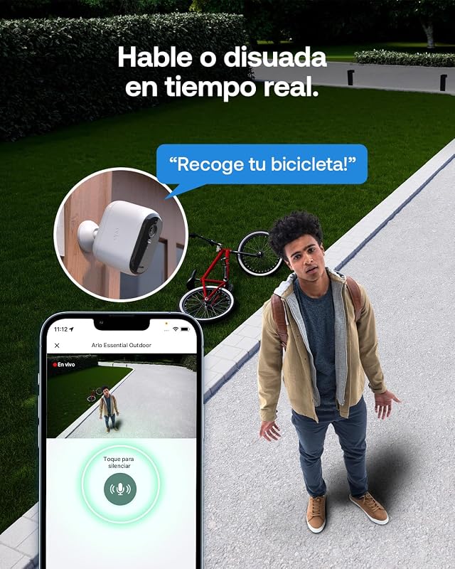 Telecamera Di Sorveglianza Esterna Arlo Essential 3 Xl Con 2 Telecamere E Risoluzione 2k