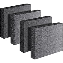 Packaging Padding Materials Foam Pads 6-Pack Black Foam Sheets 16x12x1 Inch - High Density ...