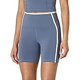 Amazon Essentials Women's Active FormFlex Buttery Soft High Waist 6" Biker Shorts with Contrast Trim