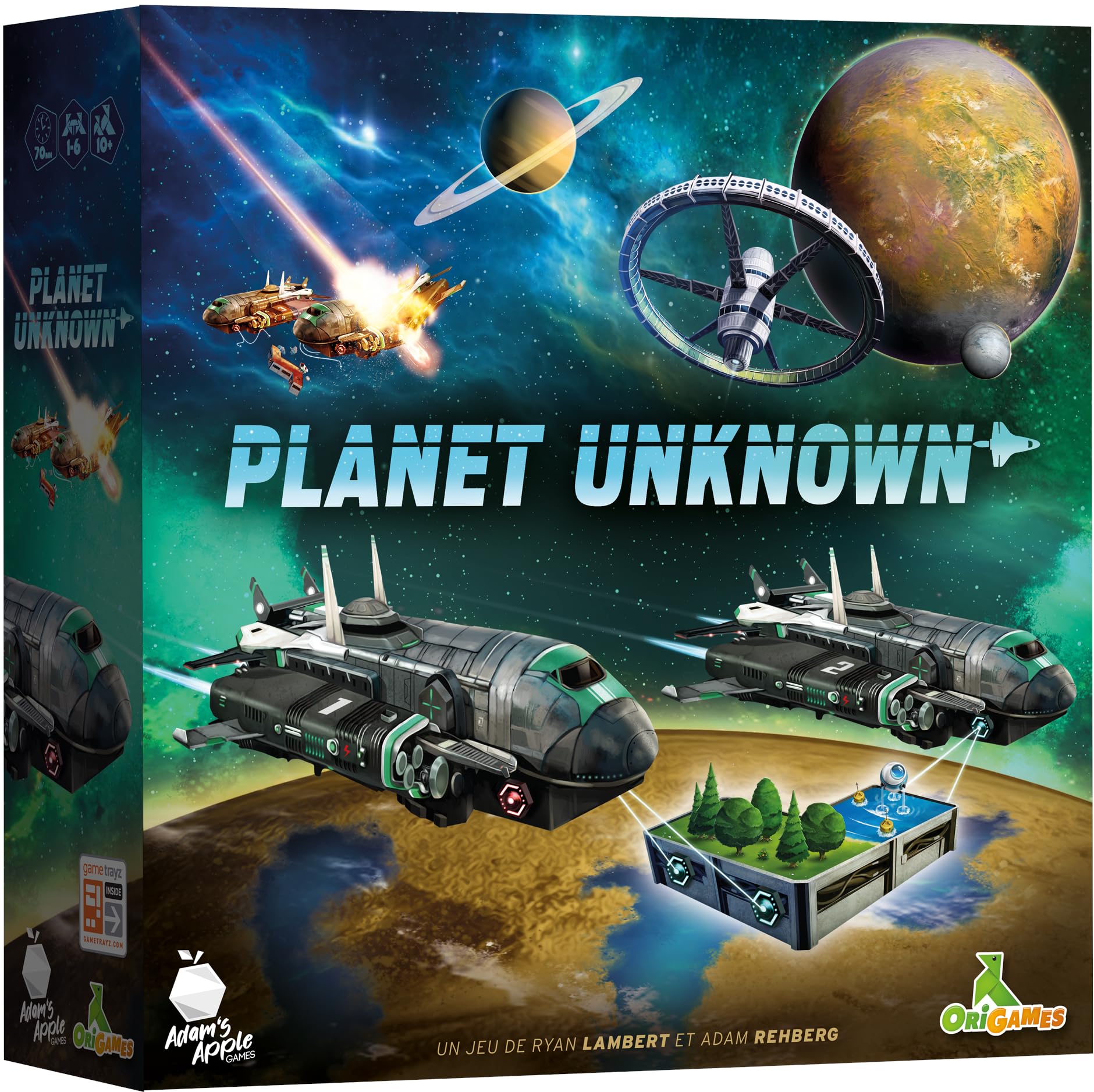 Origames Planet Unknown - Board Game - French Version - 1-6 Players - 12 Years and Up - 60-80 Minutes