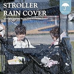 Stroller Wagon for 2 Kids with Rain Cover, High