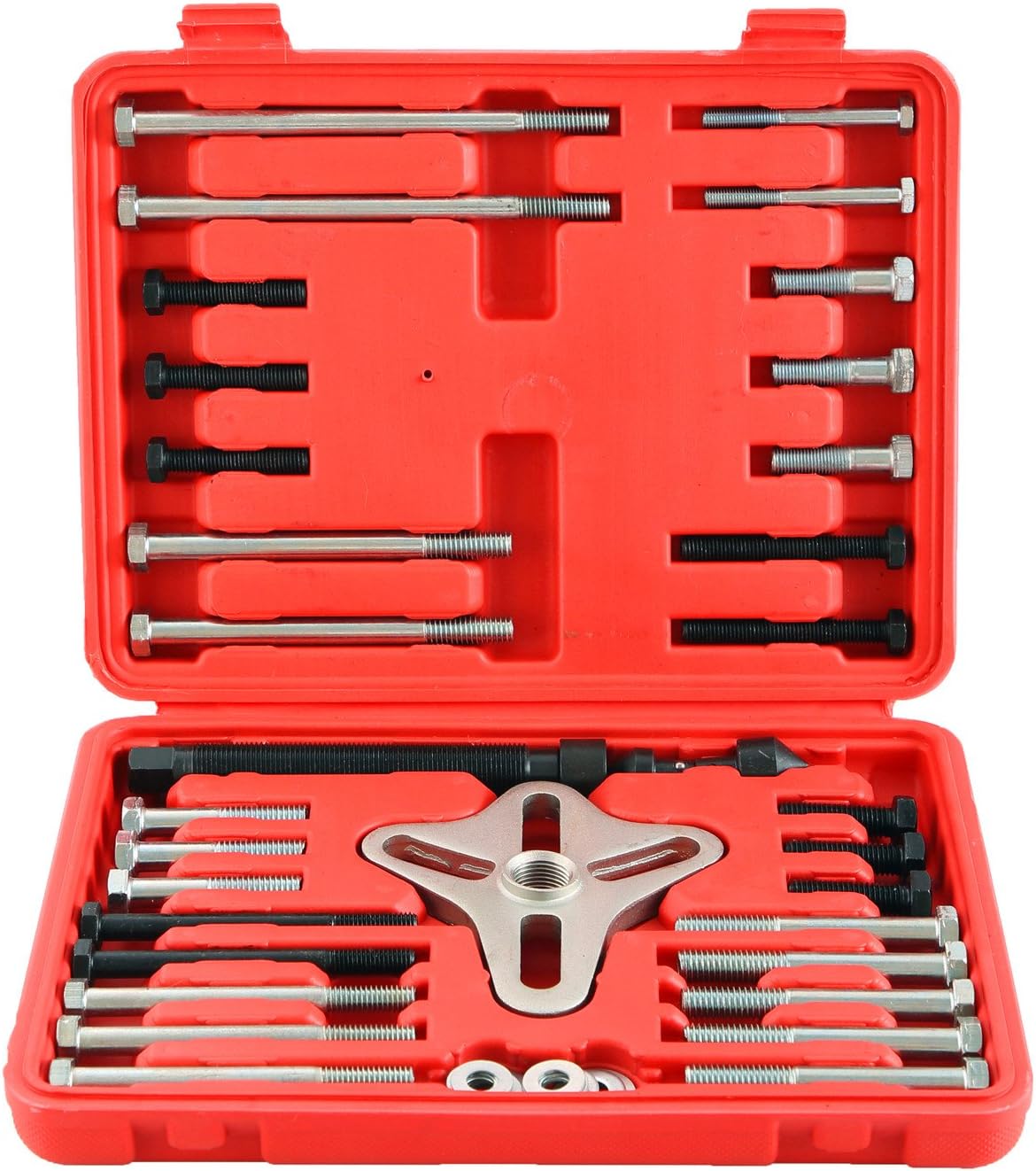 DASBET 46Pcs Harmonic Balancer Puller Set, Steering Wheel Puller, Gear