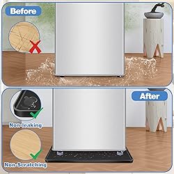 ToLanbbt Mini Fridge Silicone Mat with 4 Base