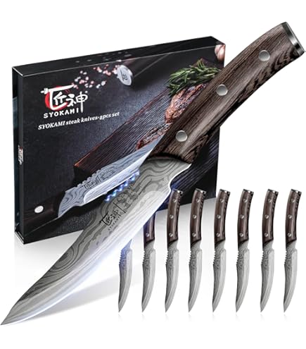 Amazon.com: MIYABI Mizu SG2 Steak Knife Set, 4 Piece with Case