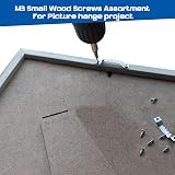AMLOOPH Self Tapping Wood Screws 535 Pcs M2 M2.5 M3 Assortment Kit with Box view 6