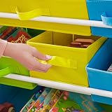 SONGMICS Toy Organiser 9 Removable Bins Shelf White GKR31WT view 5