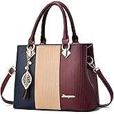 SiMYEER Purses and Handbags for Women Leather Tote Shoulder Bag Medium Satchel Purse Top Handle Bags for Ladies