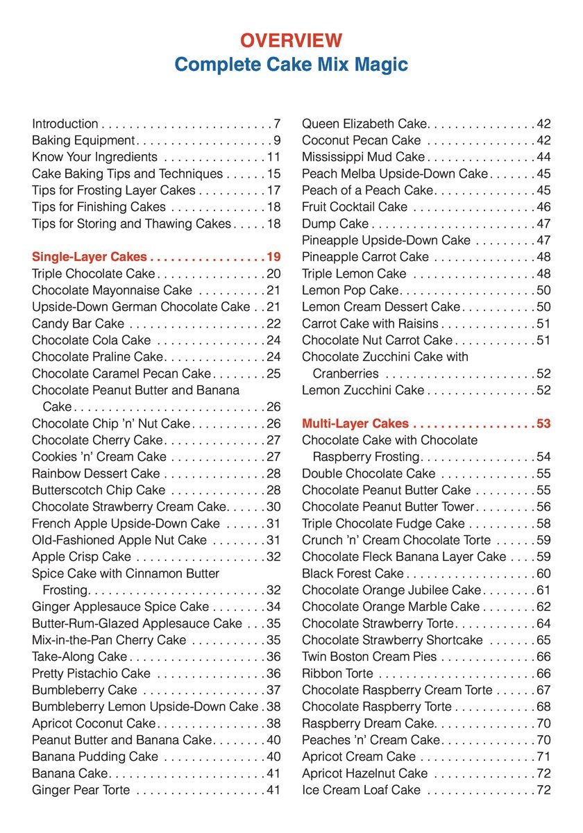 Complete Cake Mix Magic: 300 Easy Desserts Good as Homemade