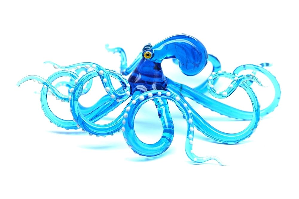 Blown Glass Octopus, Glass Octopus, Glass, Octopus, Ocean