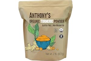 Anthony's Organic Turmeric Root Powder, 2 lb, Curcumin Powder, Gluten Free & Non GMO (Pack of 1)