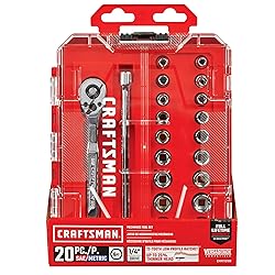 CRAFTSMAN Mechanics Tool Set, 1/4 Inch Drive, 20