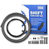 corki Cycles Bike Shifter Cable Housing Kit PRO for Shimano/SRAM/MicroShift - Braided Housing &amp; Teflon Coated Stainless Inner Cables for Road Bikes and MTB Bicycles