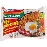 Indomie Mi Goreng Instant Stir Fry Noodles, Halal Certified, Original Flavor (Pack of 30)