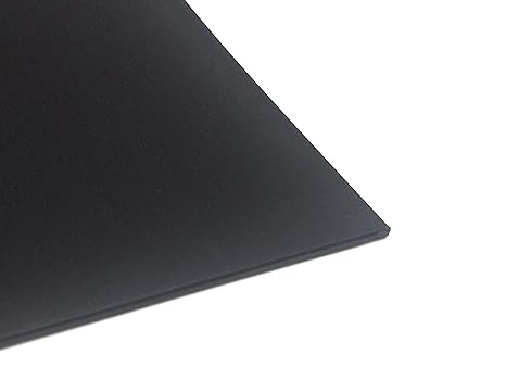 Kunststoffplatte ABS 1mm Schwarz 300 x 200 mm