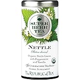 The Republic of Tea — Organic Nettle SuperHerb Tea Tin, 36 Herbal Tea Bags, Naturally Caffeine-Free