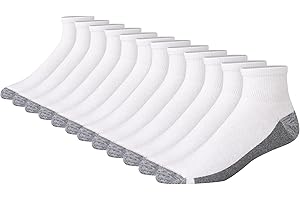 Hanes Men's Max Cushioned Ankle Socks, Multipacks