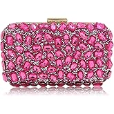 Milisente Clutch Purses For Women Crystal Clutches Evening Bags Gemstone Clutch Purse For Wedding Formal