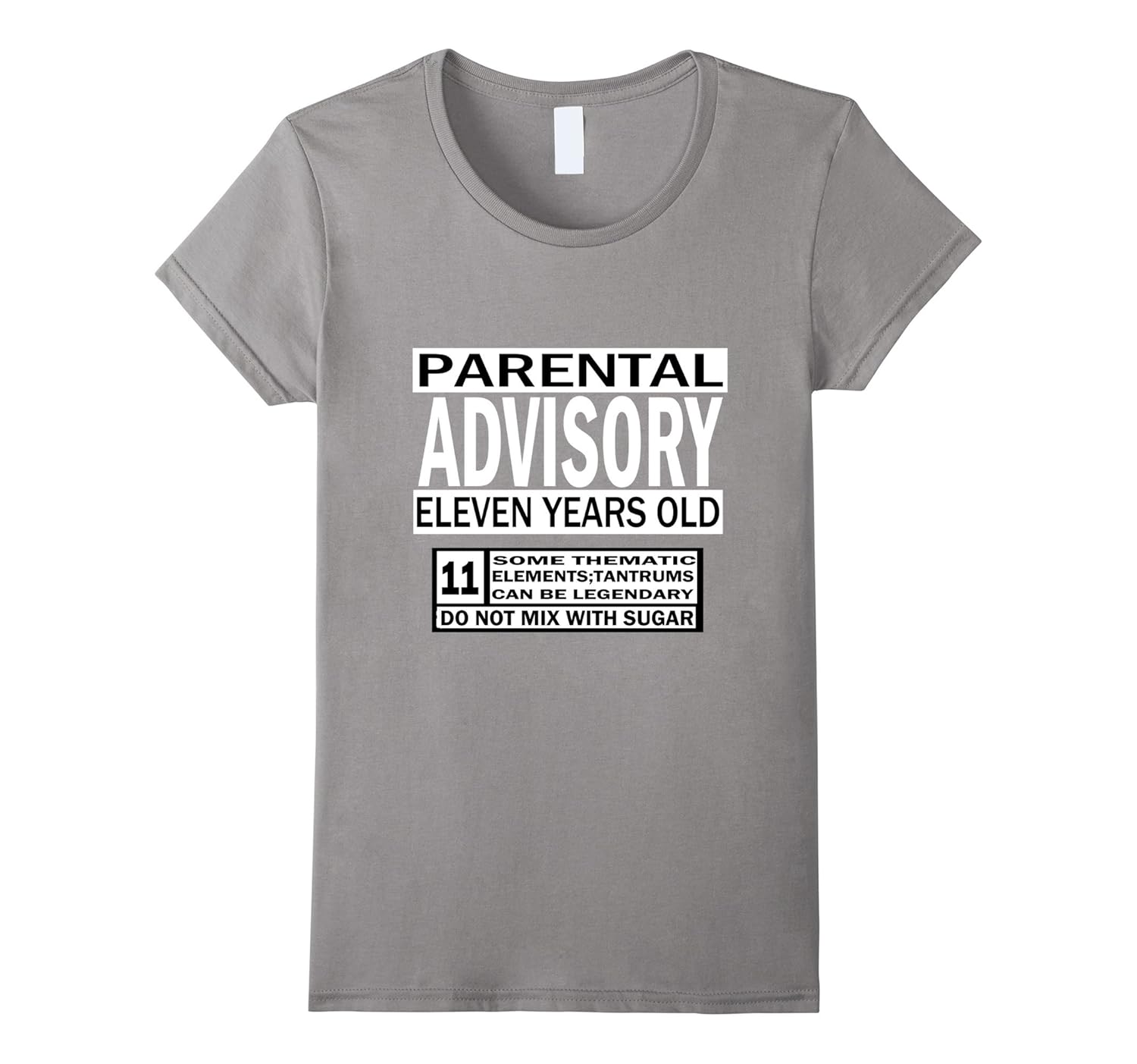 11 Year Old Shirt Gift Idea Parental Warning Youth Shirt