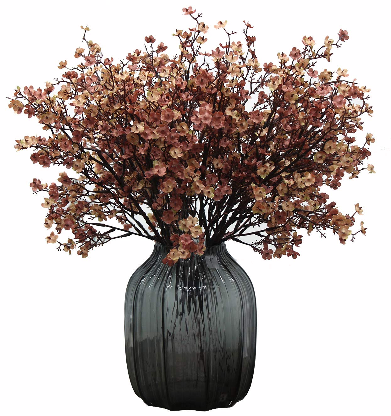 JAKY-Global Babys Breath Gypsophila Artificial Flowers 6 Bundle European Fake Silk Plants Decor Wedding Party Decoration Bouquets Real Touch DIY Home Garden (Autumn Skin)