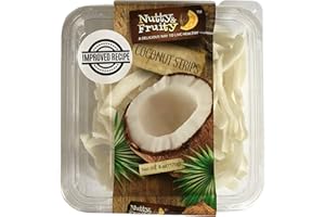NUTTY AND FRUITY Dried Coconut Strips Chips