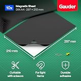 GAUDER Self-Adhesive Magnetic Sheets A4 10x 297 x 210 mm Cuttable view 3