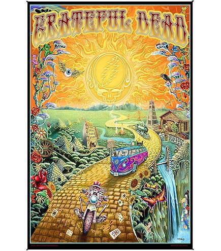 Tapis Mural (tapestry) Grateful Dead Bertha - Effet 3D, Coton 100%, Dimensions 60x90 Cm, Neuf