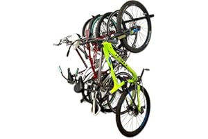 StoreYourBoard Bike Storage Rack, Holds 5 Bicycles, Home and Garage Adjustable Bike Wall Hanger Mount