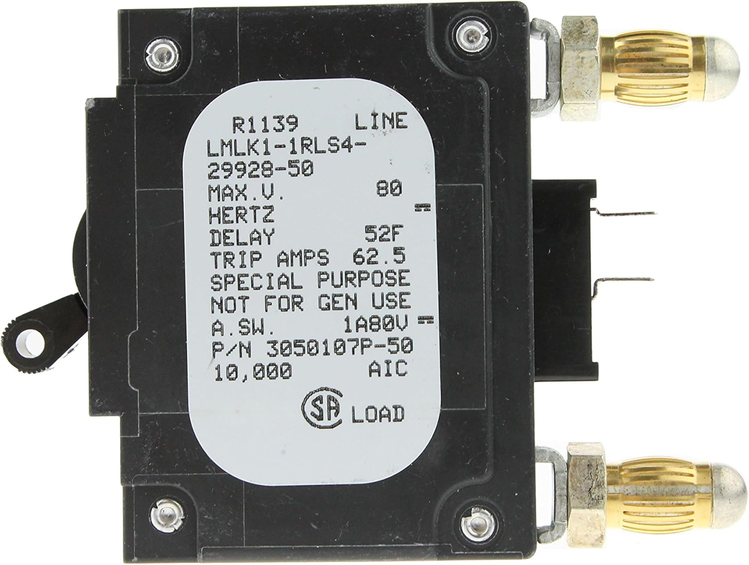 AIRPAX CIRCUIT BREAKER LMLK11RLS42992850 50A BULLET