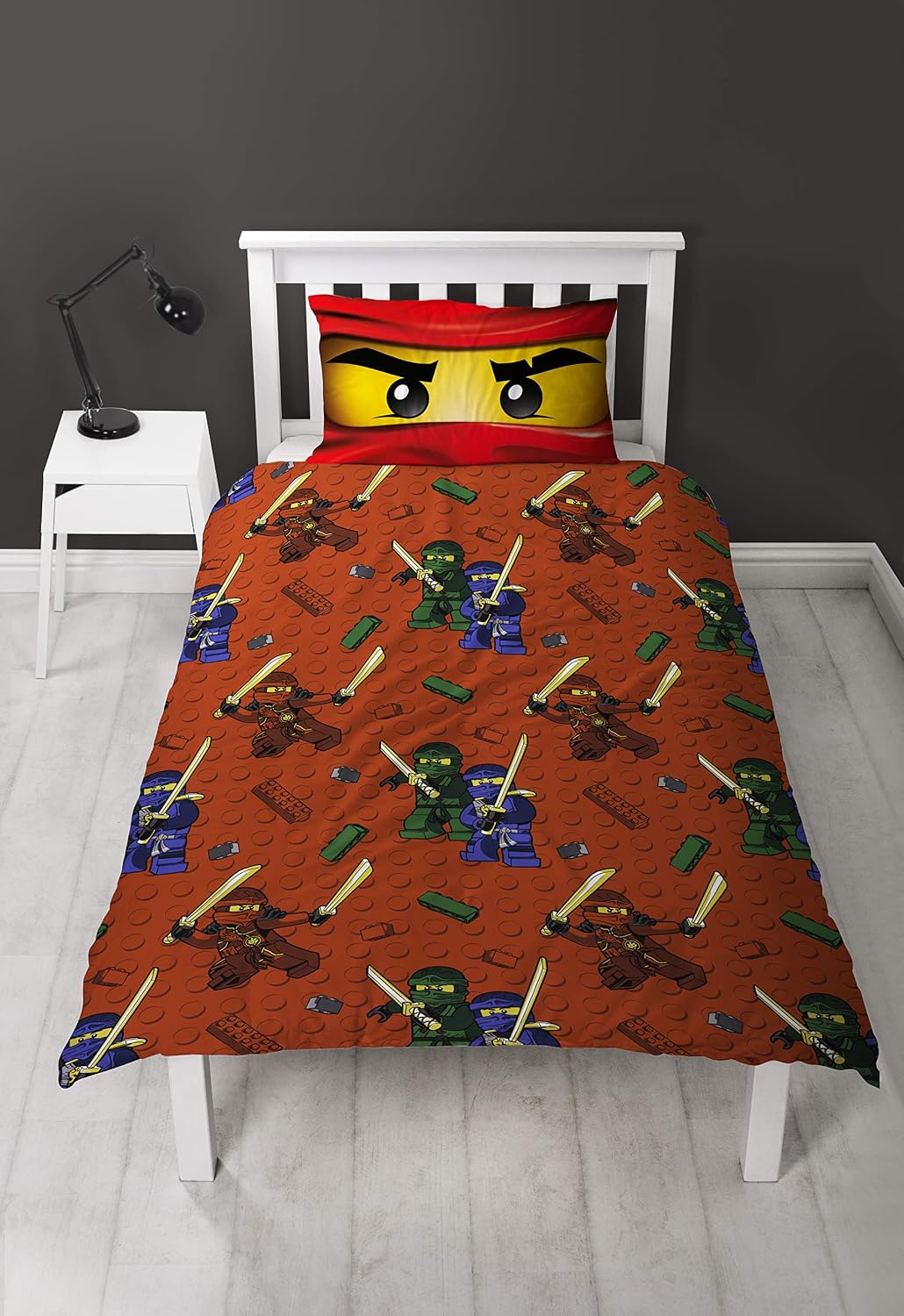 LEGO Ninjago Collective Design Single Duvet Cover, Multi Coloured, 200 x 135cm - Image 5