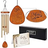 37 Inches Mother Wind Chimes for Outside/Yard, Wind Chimes for Mom Birthday Gifts from Daughter, Son for Mom Outdoor Gifts Garden, Patio Decor - Mother Daughter Gift