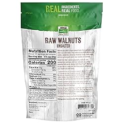NOW Foods, Walnuts, Raw and Unsalted, Halves and