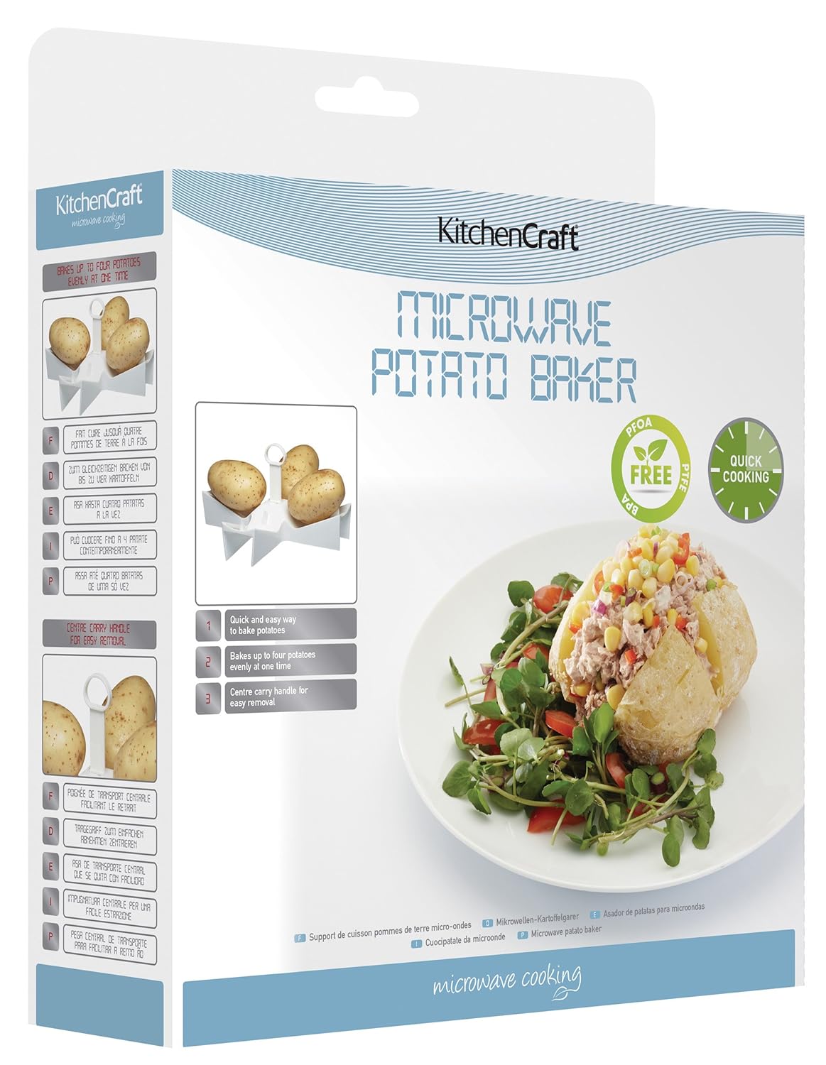 Kitchen Craft - Utensilio para cocinar patatas en microondas ...